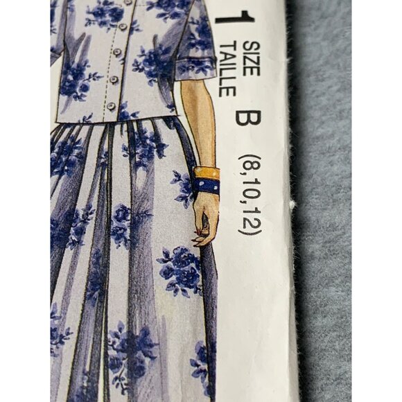 Vintage 1992 McCalls Sewing Pattern 5811 Size 8/10/12 Skirt/Top Set Uncut - Picture 2 of 5